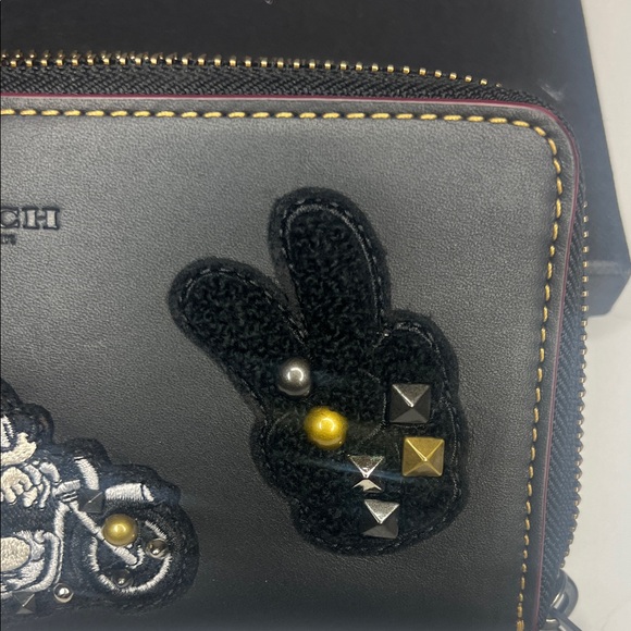 NWOT Coach x Disney Mickey Mouse Limited Edition Zip Around Wallet and Box - Picture 5 of 13